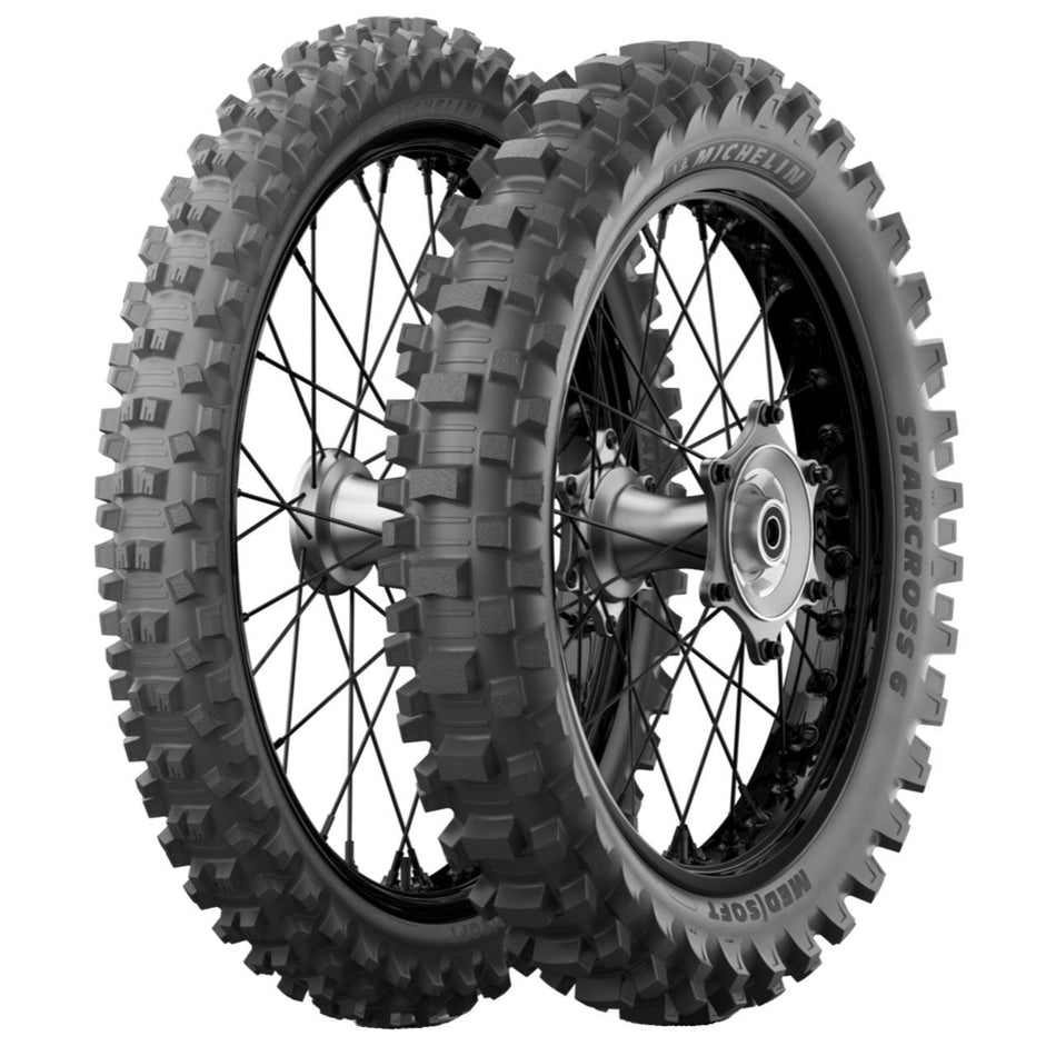 MICHELIN STARCROSS 6 MEDIUM MS REAR 100/90 -19 57M TT MOTO CROSS