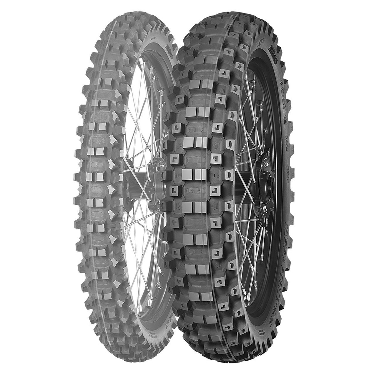 MITAS TERRA FORCE MX MH RED GREEN FRONT NHS 70/100 -17 40M TT MOTO CROSS