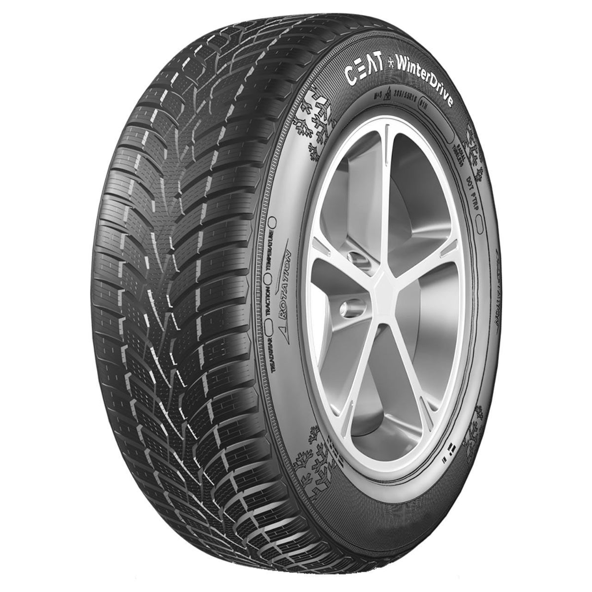 CEAT WINTERDRIVE 155/70 R13 75T TL M+S 3PMSF AUTO INVERNALE